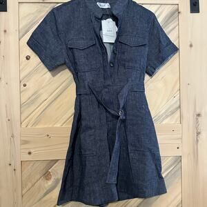 A.L.C. Dress Size 4, Linen and Cotton